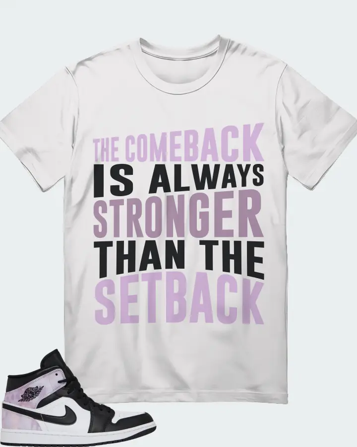 Jordan 1 Mid SE  Sneaker Matching White T-Shirt - The Comeback