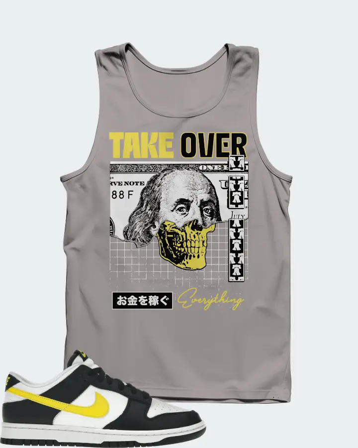 Nike Dunk Low Sneaker Matching Grey Tank Top - Take Over