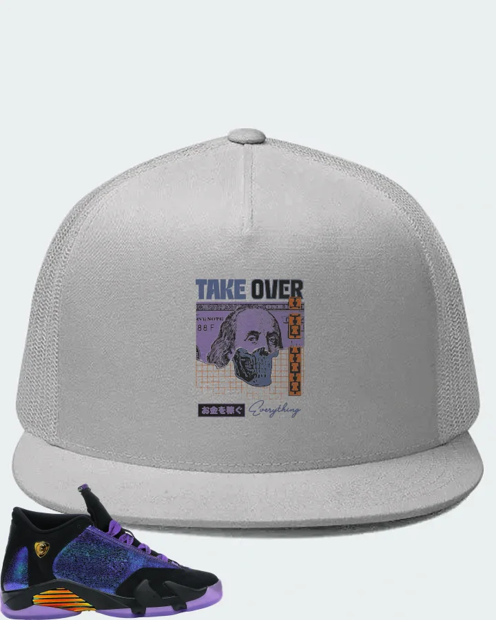 Jordan 14 Retro Sneaker Matching White Hat - Take Over