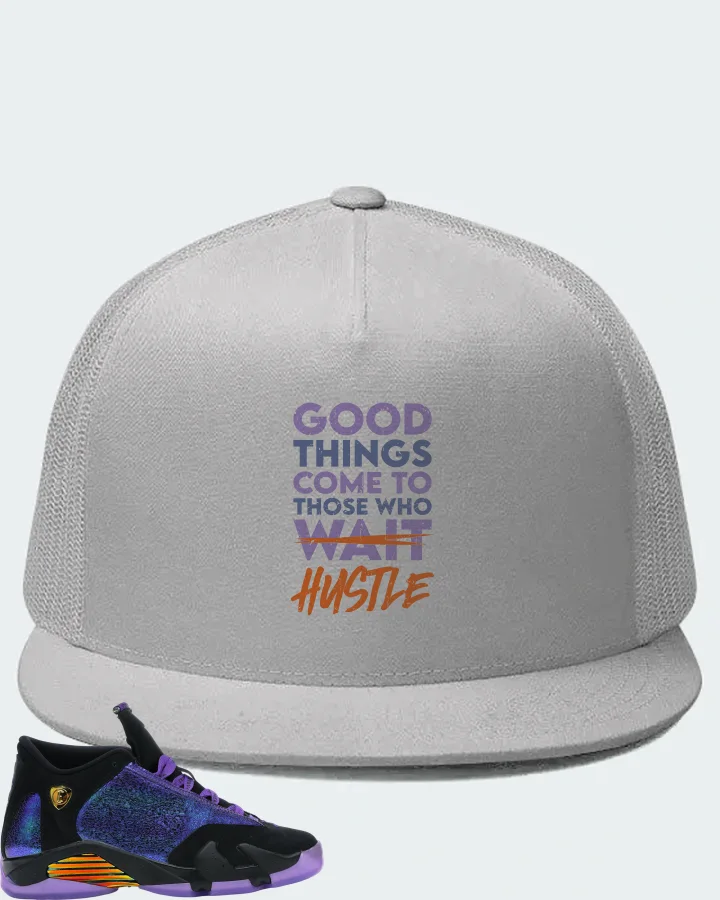 Jordan 14 Retro Sneaker Matching White Hat - Good Things Come