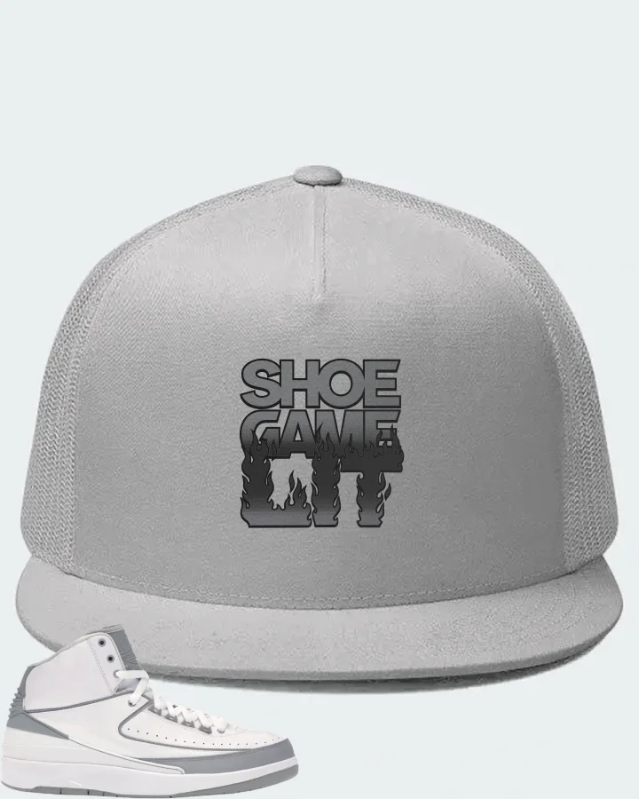 Air Jordan 2 Retro 25th Anniversary  Sneaker Matching White Hat - Shoe Game Lit Refreshed