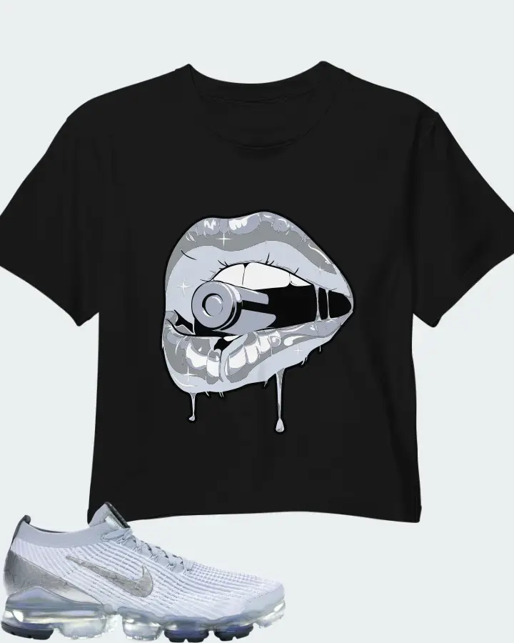 Nike Air VaporMax Flyknit 3 Sneaker Matching Black Crop Top - Kiss of Death
