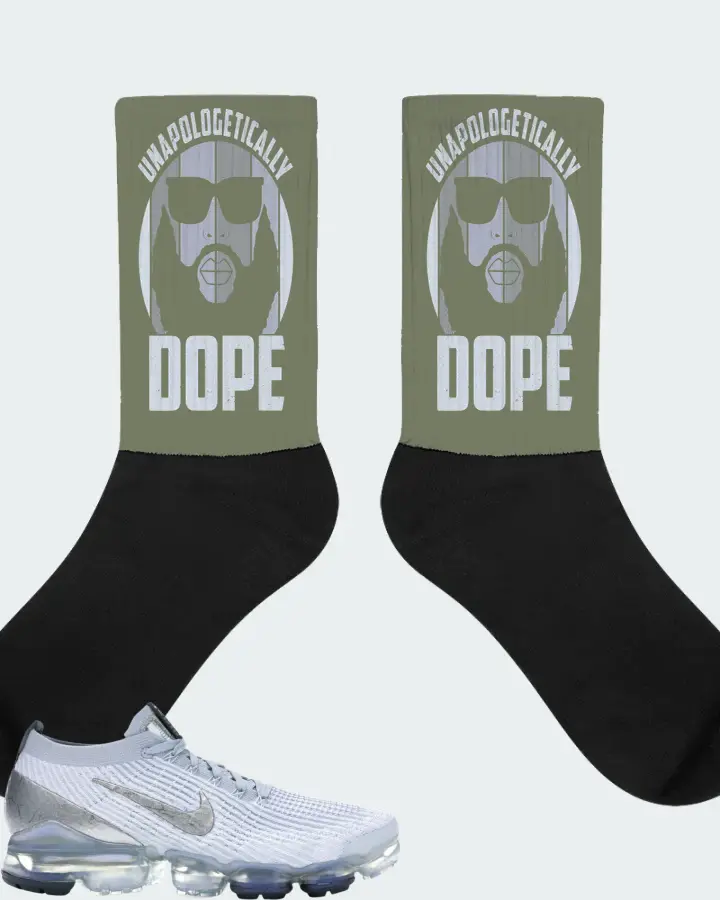Nike Air VaporMax Flyknit 3 Sneaker Matching Olive Socks - UNAPOLOGETICALLY DOPE Man