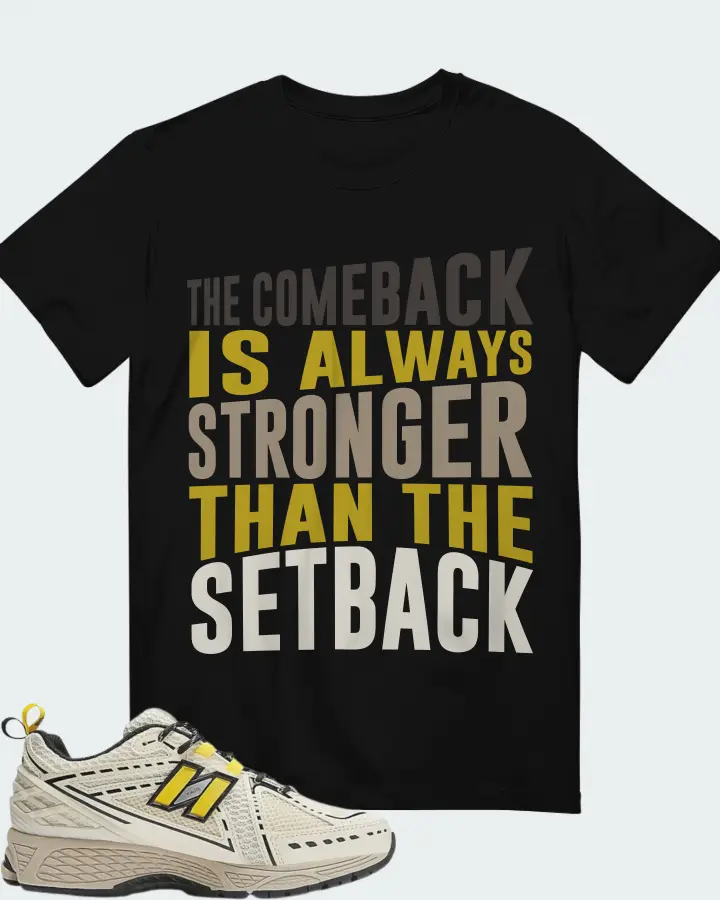 New Balance 1906R GANNI Egret Sneaker Matching Black T-Shirt - The Comeback