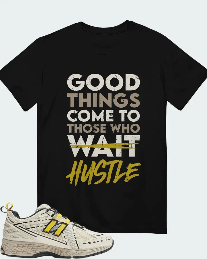 New Balance 1906R GANNI Egret Sneaker Matching Black T-Shirt - Good Things Come