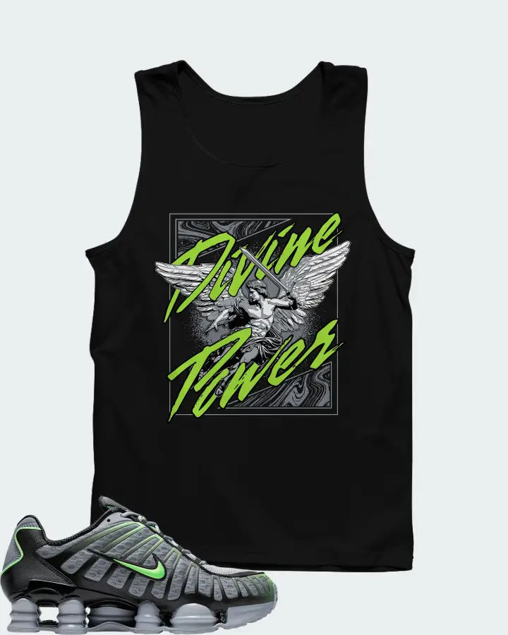 Nike Shox TL Wolf Grey Lime Blast Matching Tank Top