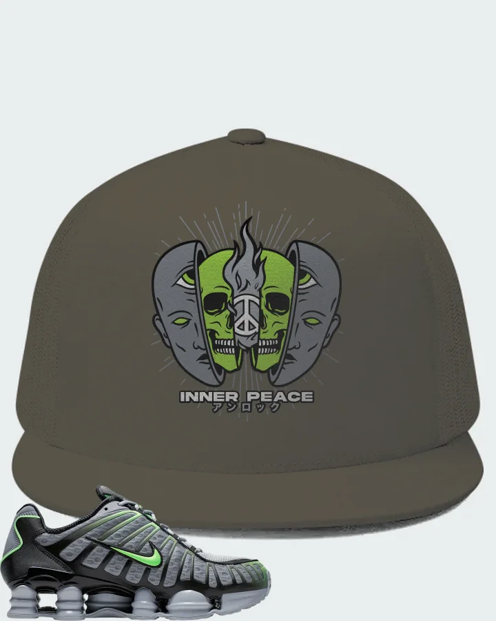 Nike Shox TL Wolf Grey Lime Blast Matching Hat