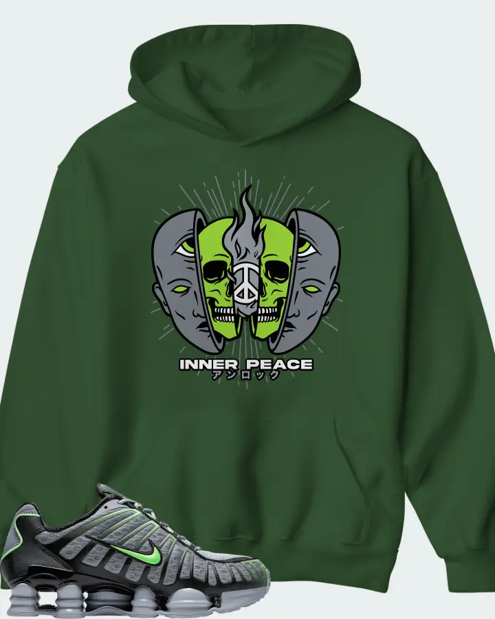 Nike Shox TL Wolf Grey Lime Blast Matching Hoodie