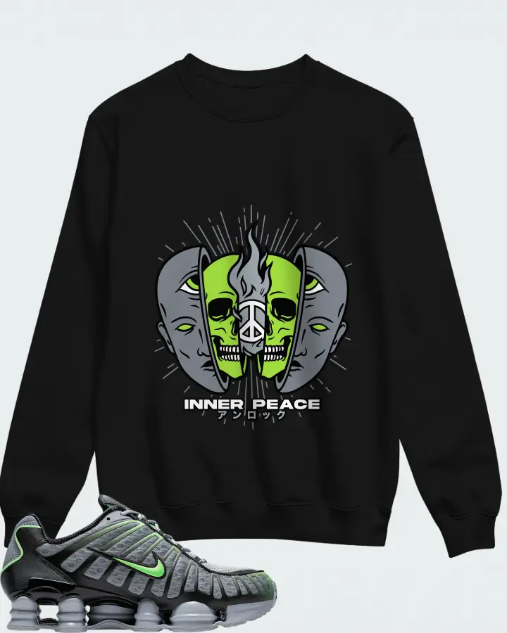 Nike Shox TL Wolf Grey Lime Blast Matching Sweatshirt