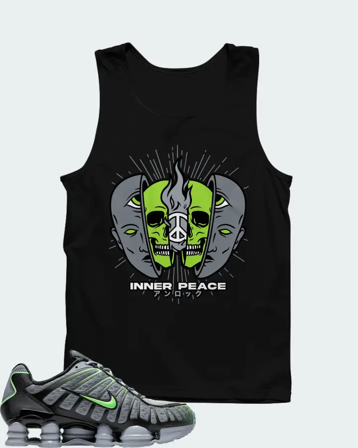 Nike Shox TL Wolf Grey Lime Blast Matching Tank Top