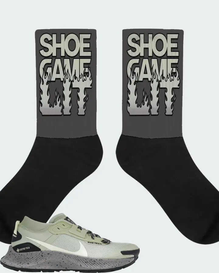 Nike Pegasus Trail 3 Gore-Tex Sneaker Matching Dark Grey Socks - Shoe Game Lit Refreshed