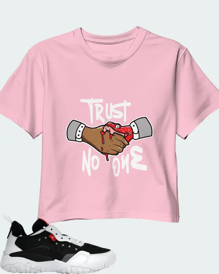 Jordan Delta 2 Sneaker Matching Pink Crop Top - Trust No One