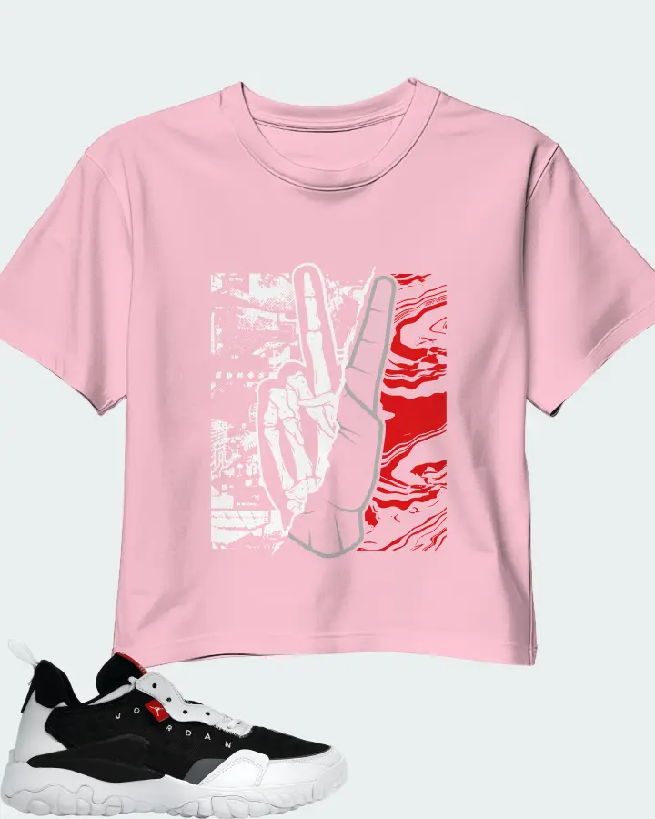 Jordan Delta 2 Sneaker Matching Pink Crop Top - Peace of mind