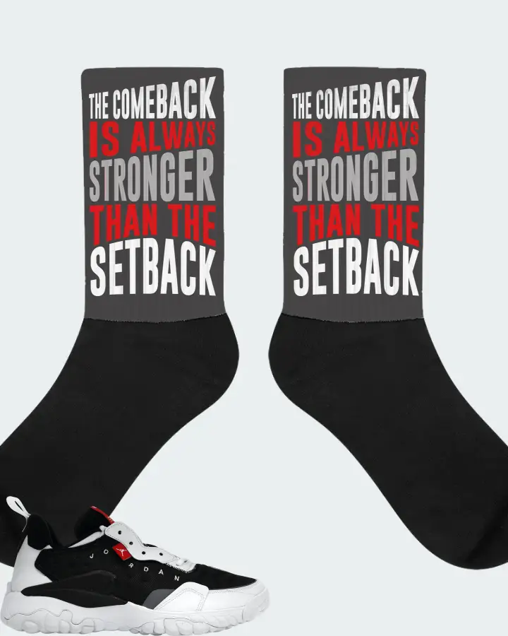 Jordan Delta 2 Sneaker Matching Dark Grey Socks - The Comeback