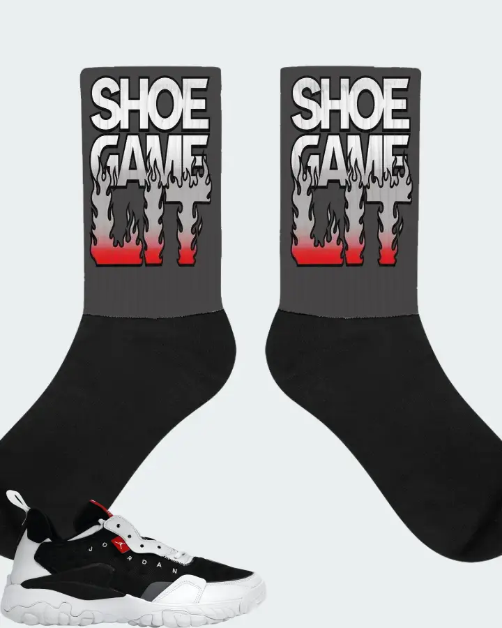 Jordan Delta 2 Sneaker Matching Dark Grey Socks - Shoe Game Lit Refreshed