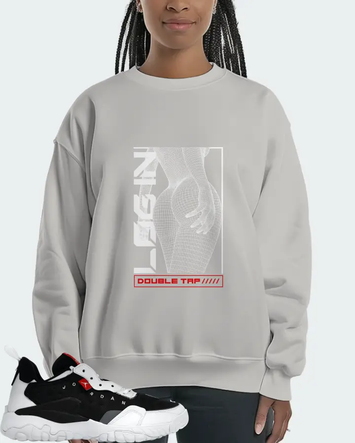 Jordan Delta 2 Sneaker Matching Grey Sweatshirt (LOGIN) - View 3