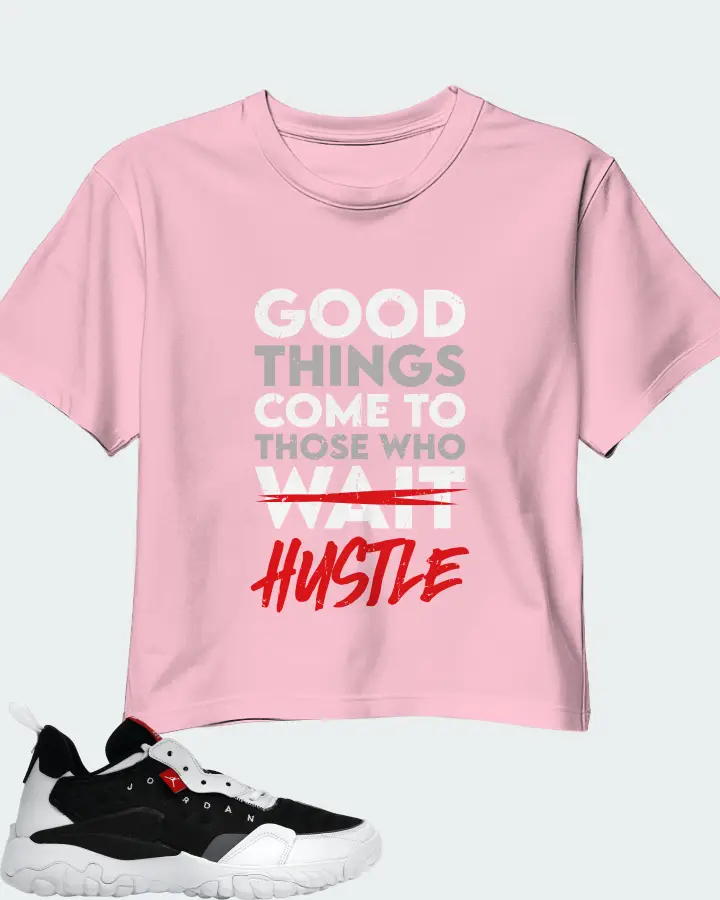 Jordan Delta 2 Sneaker Matching Pink Crop Top - Good Things Come
