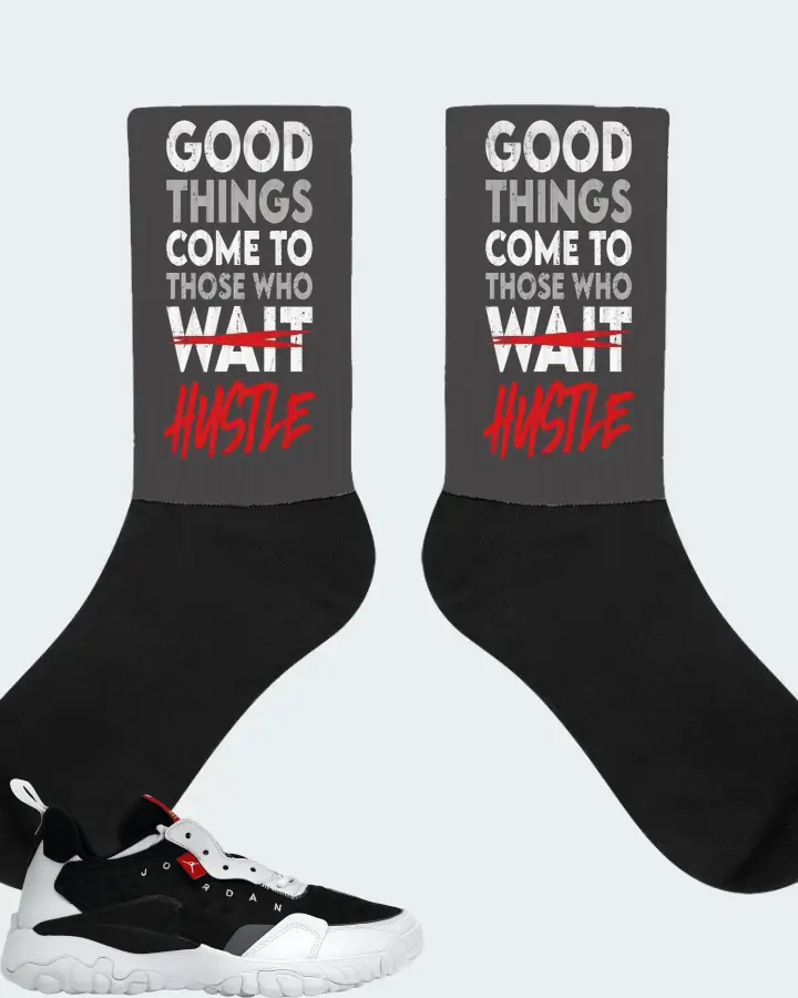Jordan Delta 2 Sneaker Matching Dark Grey Socks - Good Things Come