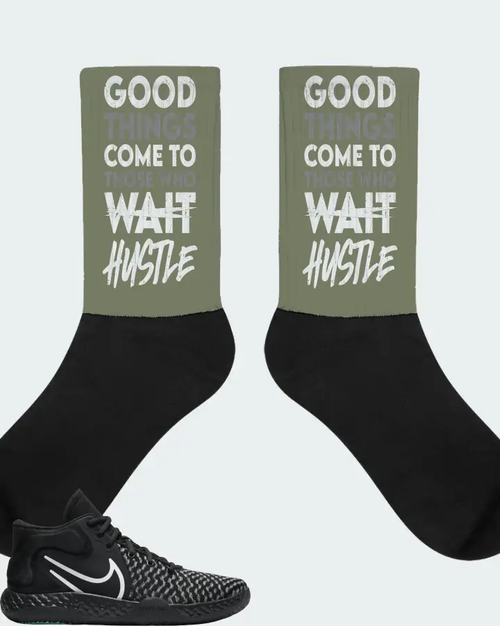 Nike KD Trey 5 VIII Sneaker Matching Olive Socks - Good Things Come