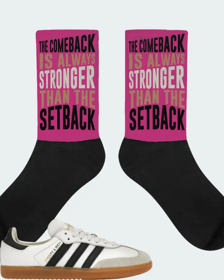 adidas Samba OG Sneaker Matching Berry Socks - The Comeback