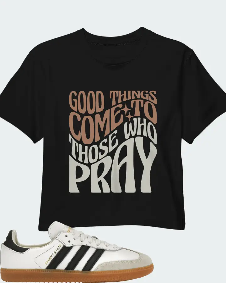 adidas Samba OG Sneaker Matching Crop Top - Good Things Come To Those Who Pray