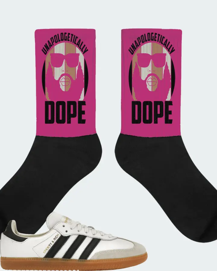 adidas Samba OG Sneaker Matching Berry Socks - UNAPOLOGETICALLY DOPE Man