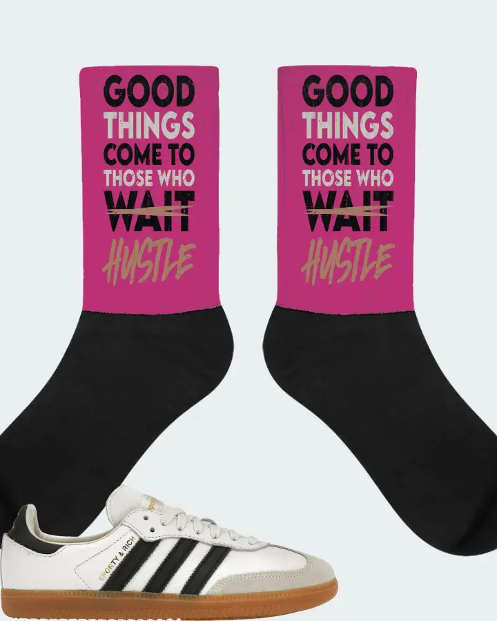 adidas Samba OG Sneaker Matching Berry Socks - Good Things Come