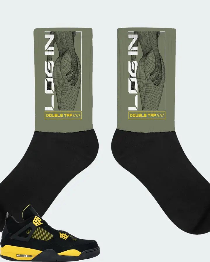 Socks in Olive