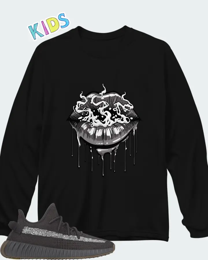 Adidas Yeezy Boost 350 V2 Cinder Reflective Matching Kid's Long Sleeve T-Shirt