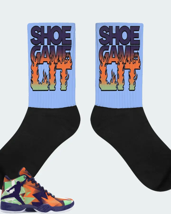 Jordan XX9 Sneaker Matching Carolina Blue Socks - Shoe Game Lit Refreshed