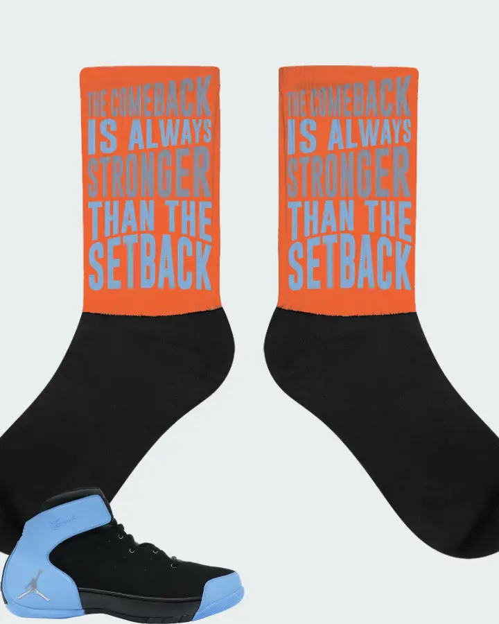 Nike Jordan Melo 1.5 Sneaker Matching Orange Socks - The Comeback