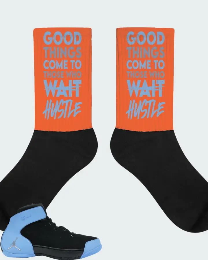 Nike Jordan Melo 1.5 Sneaker Matching Orange Socks - Good Things Come