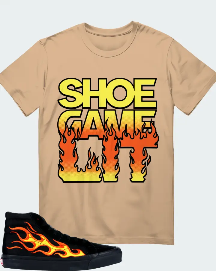 Vans Sk8-Hi Sneaker Matching Cream T-Shirt - Shoe Game Lit Refreshed