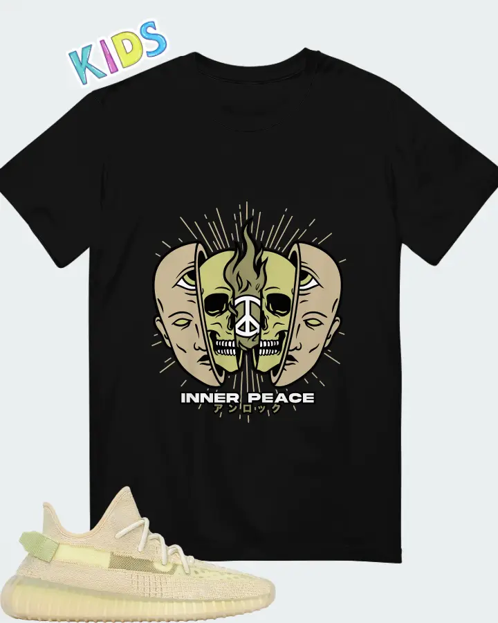 adidas Yeezy Boost 350 V2 Flax 2024 Matching Kid's T-Shirt