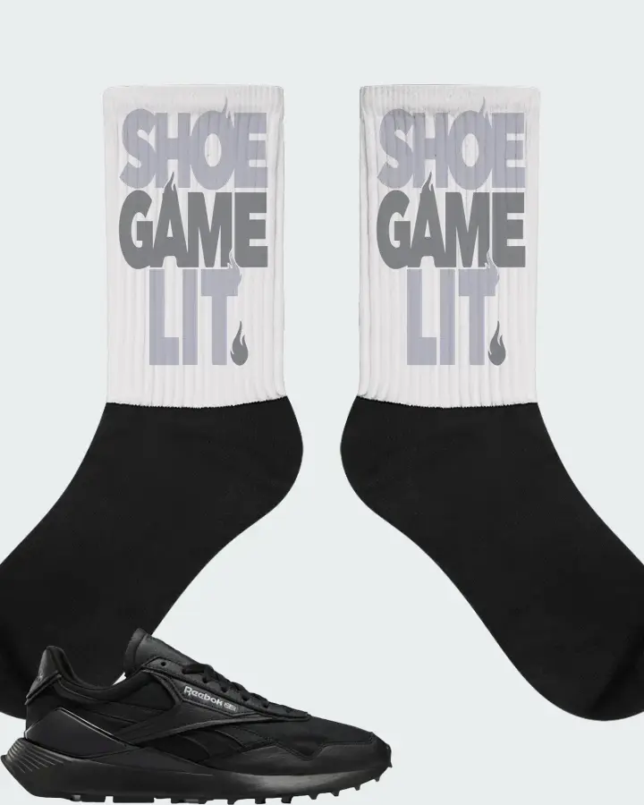 Reebok Classic Leather Legacy AZ Sneaker Matching Socks - Shoe Game Lit Classic