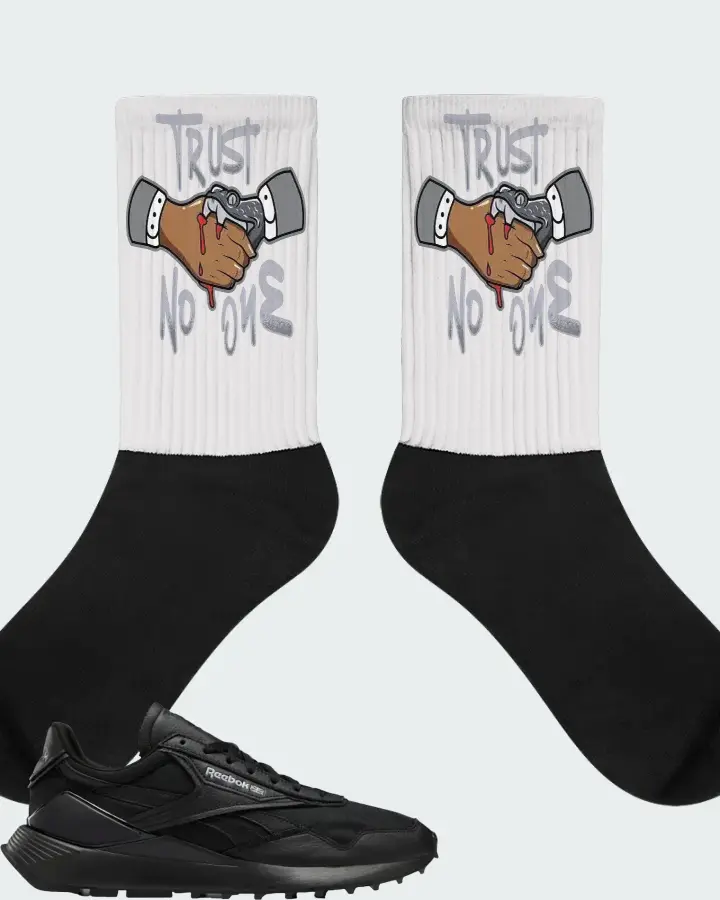 Reebok Classic Leather Legacy AZ Sneaker Matching Socks - Trust No One