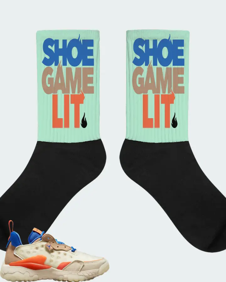 Jordan Delta 2 Sneaker Matching Mint Socks - Shoe Game Lit Classic