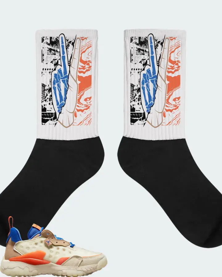 Jordan Delta 2 Sneaker Matching White Socks - Peace of mind