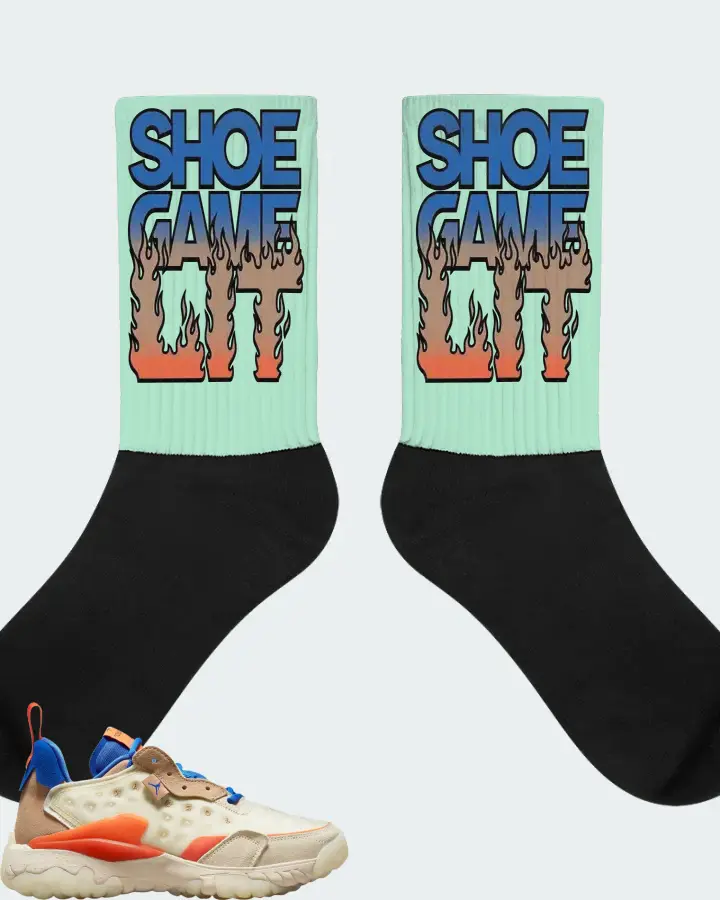 Jordan Delta 2 Sneaker Matching Mint Socks - Shoe Game Lit Refreshed