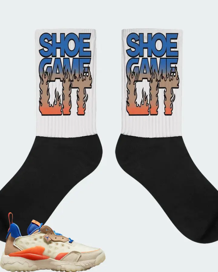 Jordan Delta 2 Sneaker Matching White Socks - Shoe Game Lit Refreshed