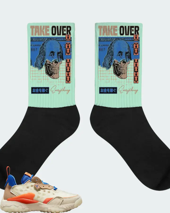 Jordan Delta 2 Sneaker Matching Mint Socks - Take Over