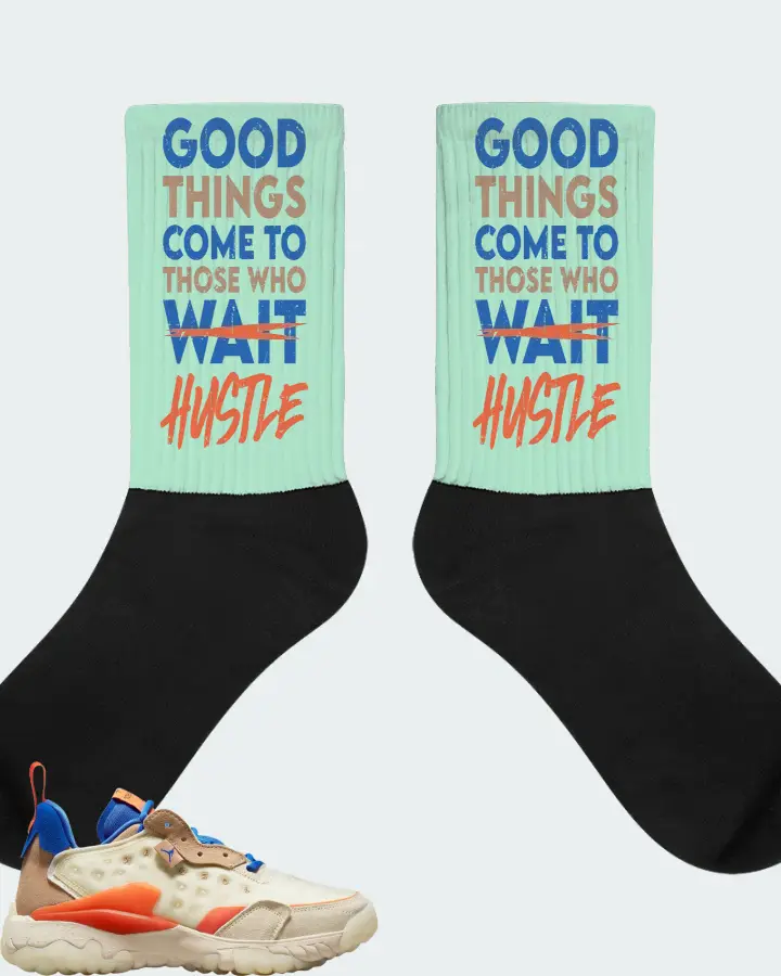 Jordan Delta 2 Sneaker Matching Mint Socks - Good Things Come