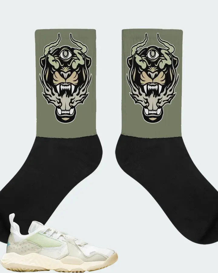 Socks in Olive