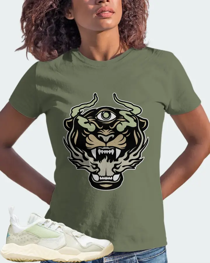 Jordan Delta  Sneaker Matching Olive T-Shirt (The Beast) - View 3