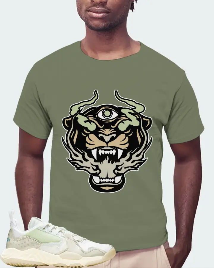 Jordan Delta  Sneaker Matching Olive T-Shirt (The Beast) - View 4