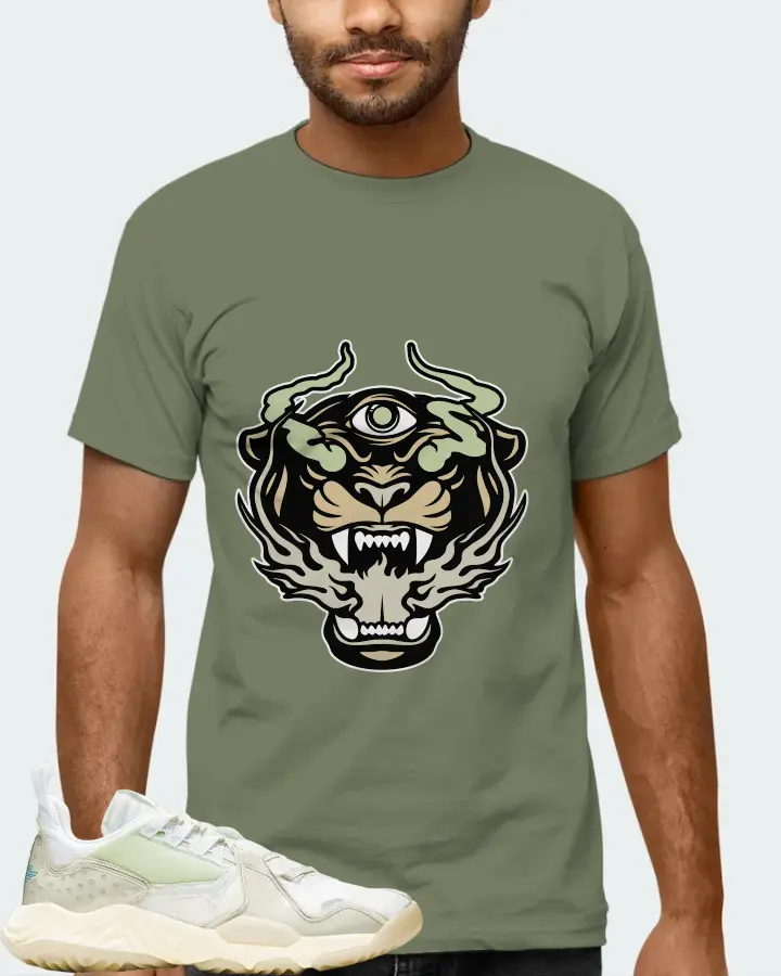 Jordan Delta  Sneaker Matching Olive T-Shirt (The Beast) - View 6