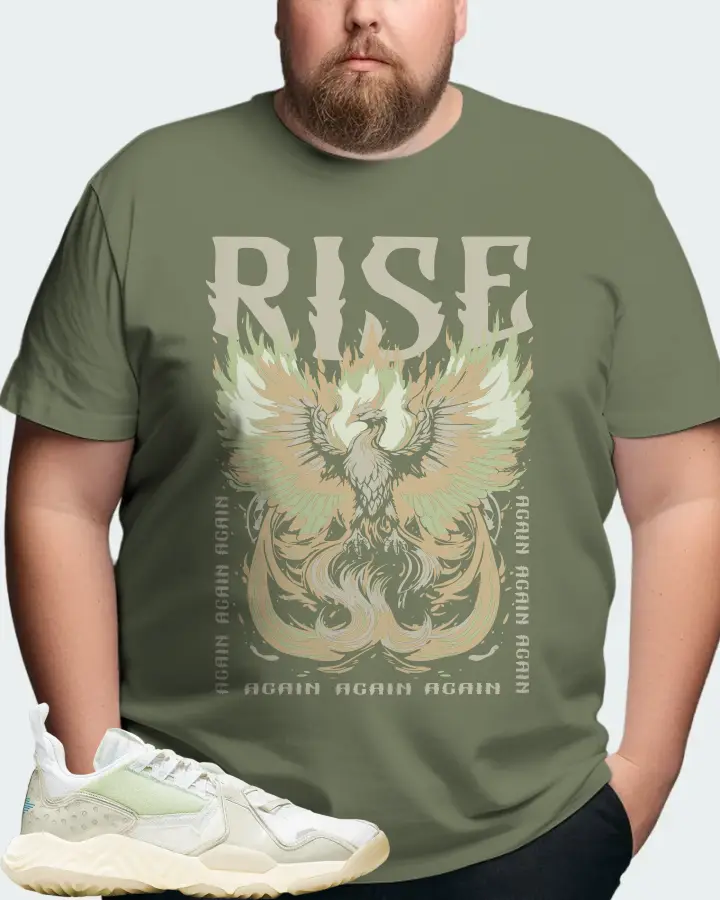 Jordan Delta  Sneaker Matching Olive T-Shirt (RISE) - View 8
