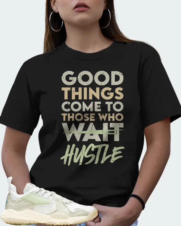 Jordan Delta Sneaker Matching Black T-Shirt (Good Things Come) - View 7