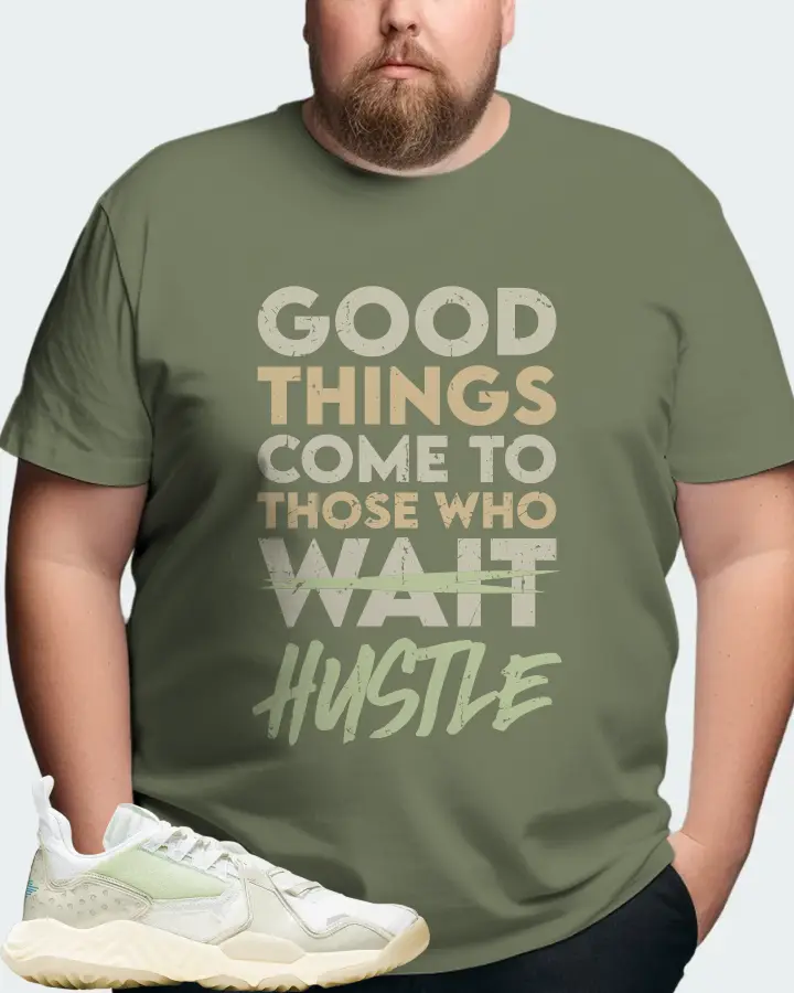 Jordan Delta Sneaker Matching Olive T-Shirt (Good Things Come) - View 8