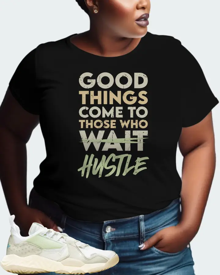 Jordan Delta Sneaker Matching Black T-Shirt (Good Things Come) - View 9
